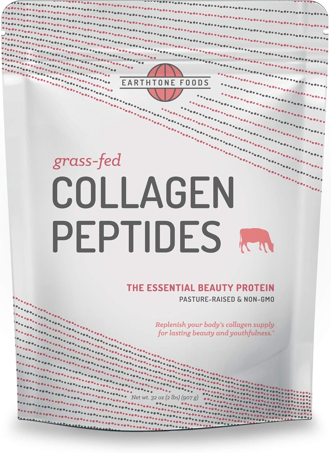 Collagen Peptides Powder | Paleo-Friendly Hydrolyzed Grass-Fed Non-GMO Protein, 16 oz