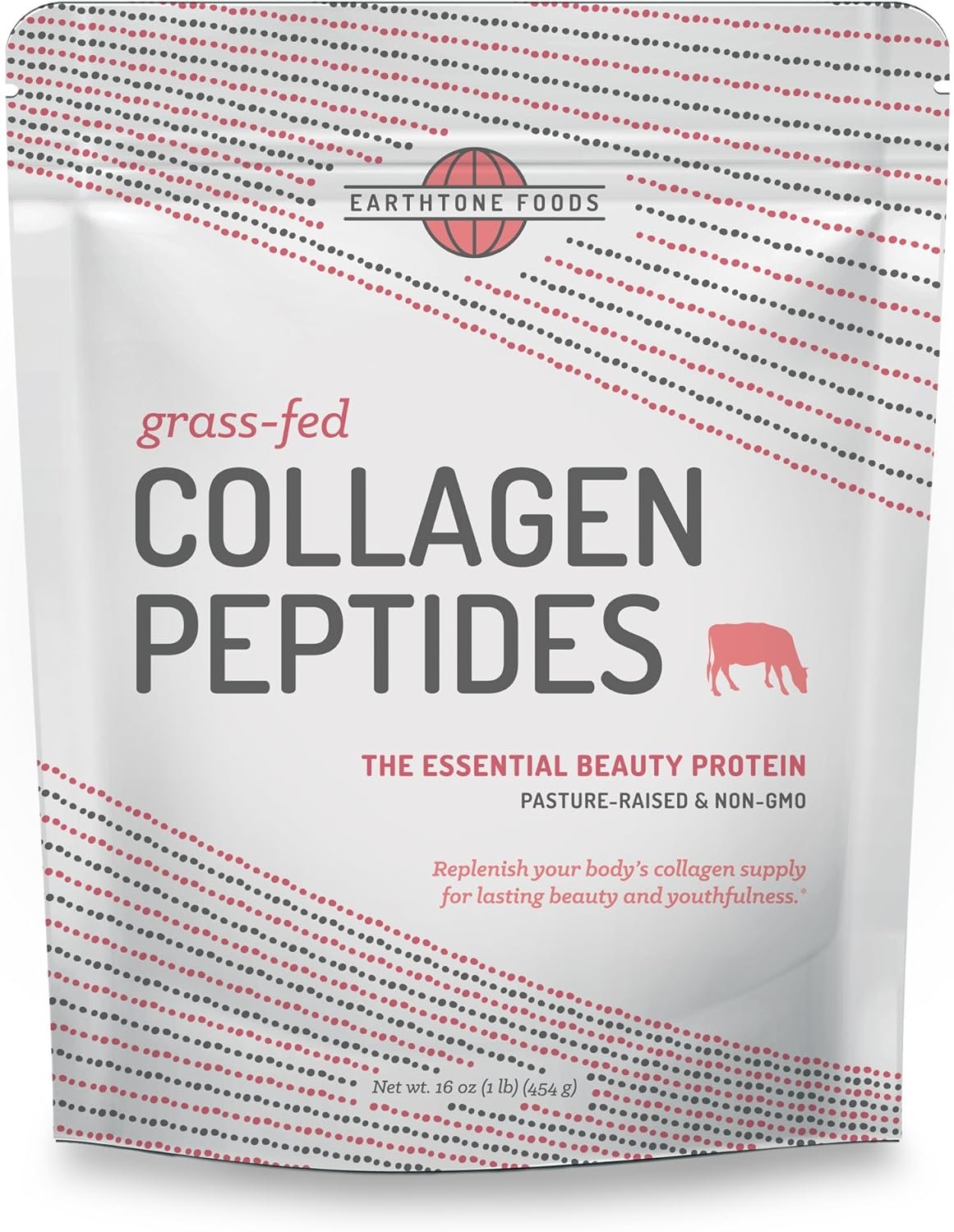 Collagen Peptides Powder | Paleo-Friendly Hydrolyzed Grass-Fed Non-GMO Protein, 16 oz