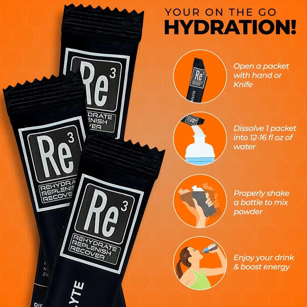 Electrolyte Powder Packets. No Sugar, 7 Cal, 1.4 Carbs. The Best Mix of Vitamins and Minerals (Mixed Berry)