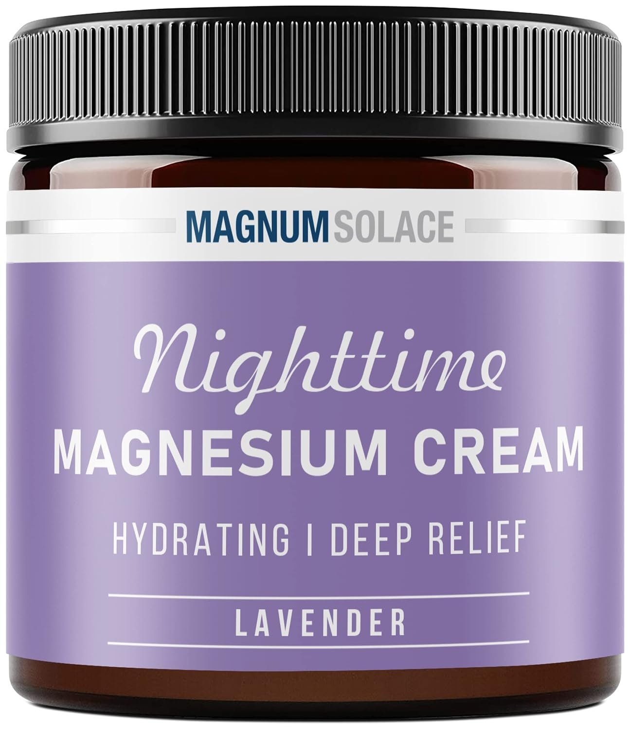 Magnesium Lotion – Nighttime Magnesium Cream – Apply to Legs, Arms or Chest - Topical Magnesium Chloride – USA Made and Safe for Kids (Lavender)
