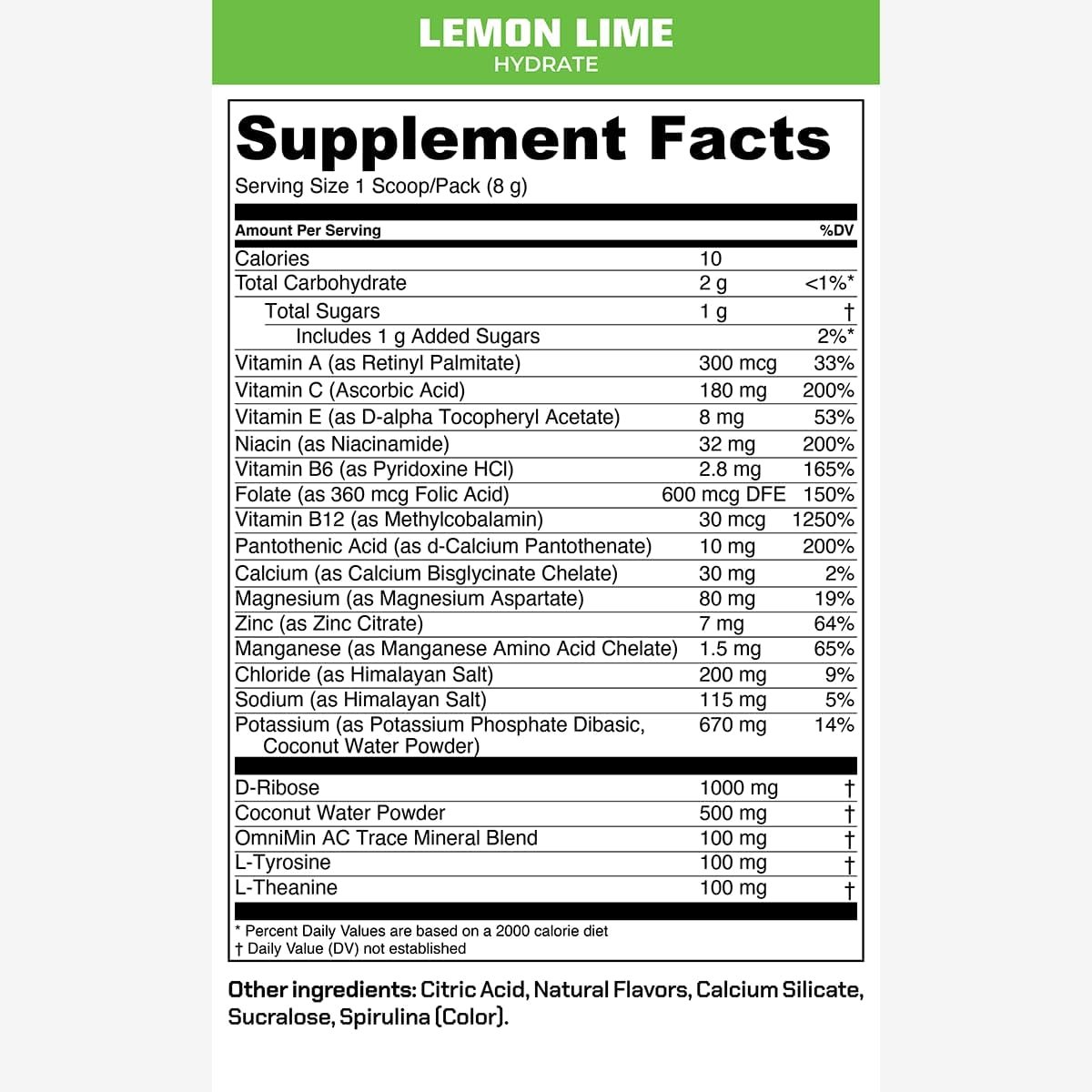 MTN OPS Hydrate Electrolyte Powder Drink Mix Variety Pack