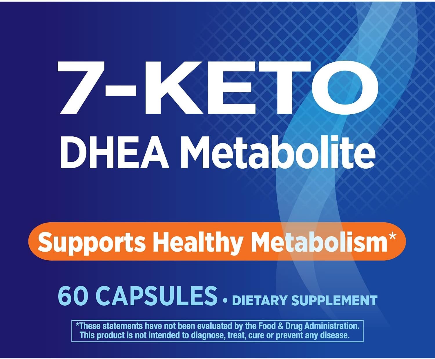 Natures Way 7-KETO, DHEA Metabolite, Metabolism Support Supplement*, 25mg Potency Per Serving, 60 Capsules
