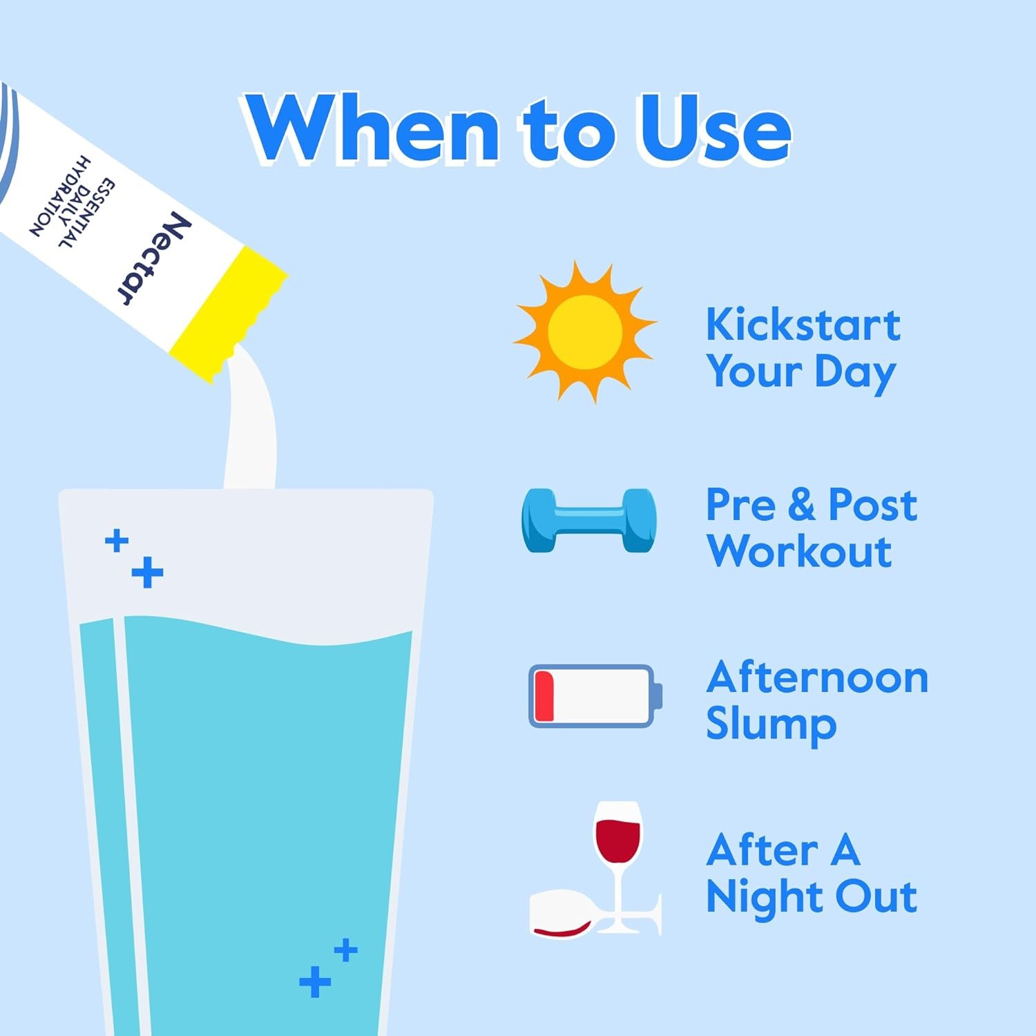 Nectar Hydration Packets - Electrolytes Powder Packets - Sugar Free  0 Calorie - Organic Fruit Liquid Daily IV Hydrate Packets for Hangover  Dehydration Relief and Rehydration (Variety 30 Pack)