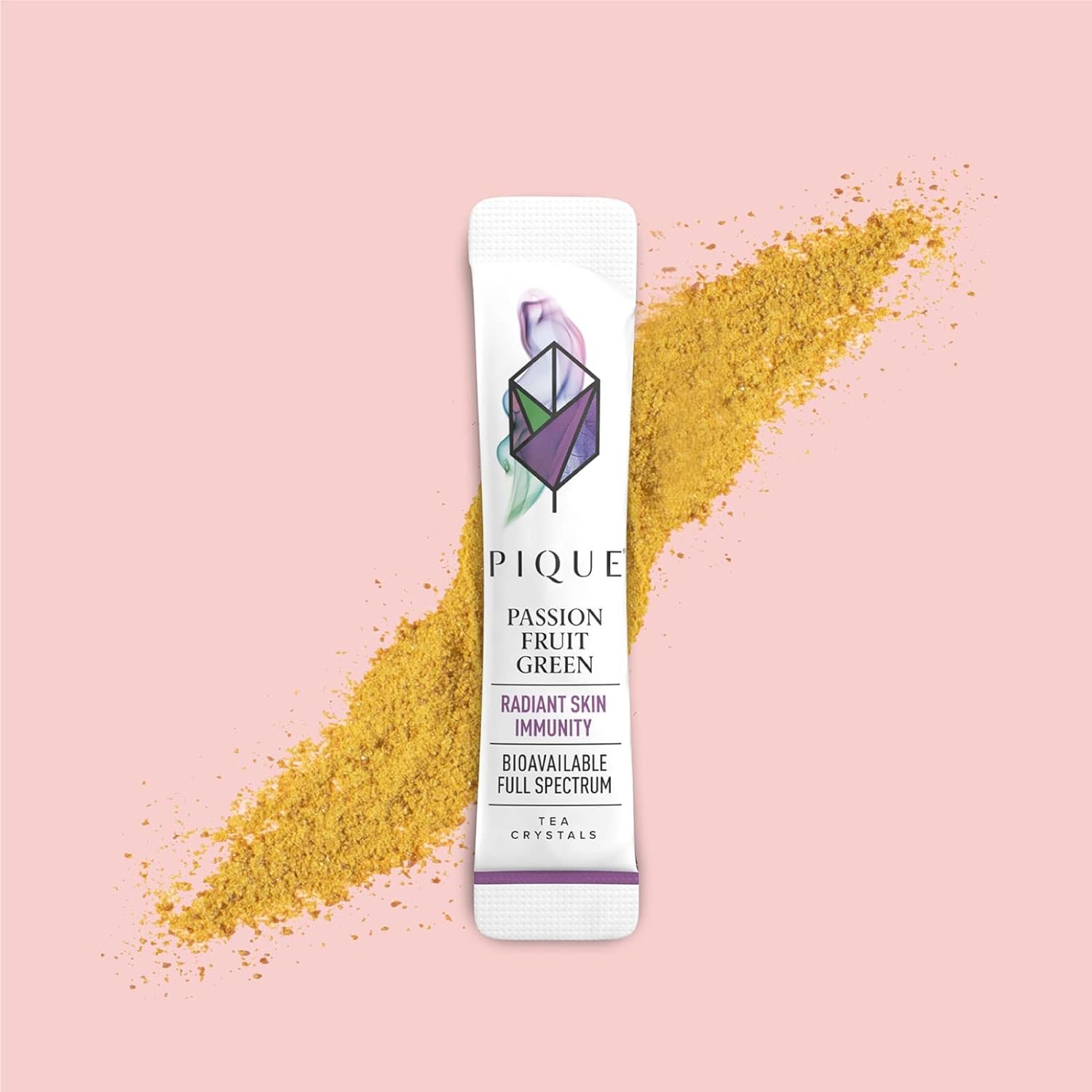 Pique Organic Ginger Fasting Tea Crystals - Digestive Support, Healthy Metabolism, Caffeinated Green Tea for Energy - 28 Single Serve Sticks (Pack of 1)