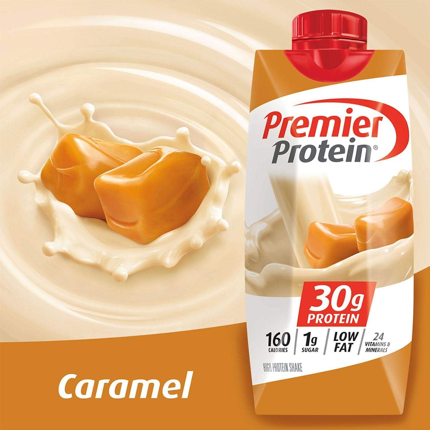 Premier Protein High Protein Shake, Caramel, 11 Fl Oz (Pack of 12) Premier Protein High Protein Shake, Caramel, 11 Fl Oz (Pack of 12)