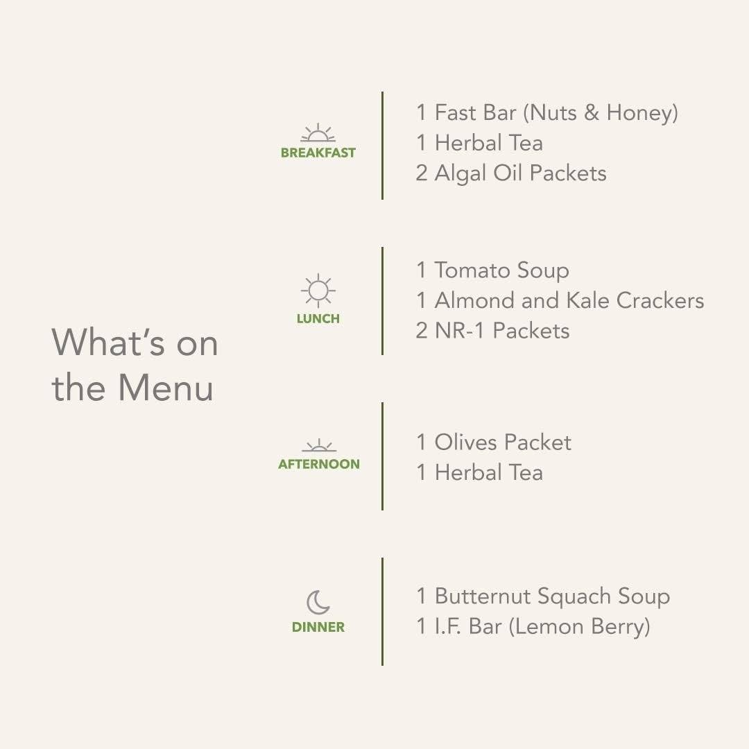 ProLon Reset Fasting Kits - GEN3 (Green Pea  Chives + Chickpea  Leeks) - 3 Day Kit