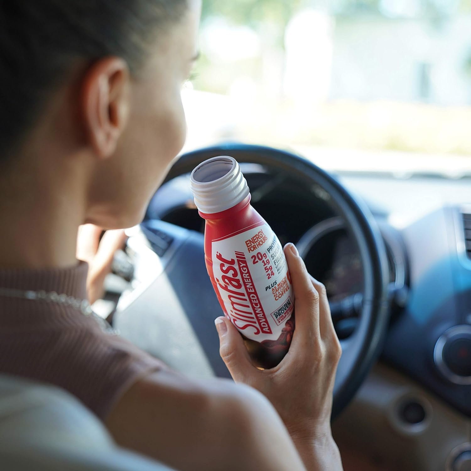 SlimFast Advanced Energy Rich Chocolate Shake – Ready to Drink Meal Replacement – 20g of Protein – 11 fl oz Bottle – 16 Count Bundle - Pantry Friendly SlimFast Advanced Energy Rich Chocolate Shake – Ready to Drink Meal Replacement – 20g of Protein – 11 fl oz Bottle – 16 Count Bundle - Pantry Friendly