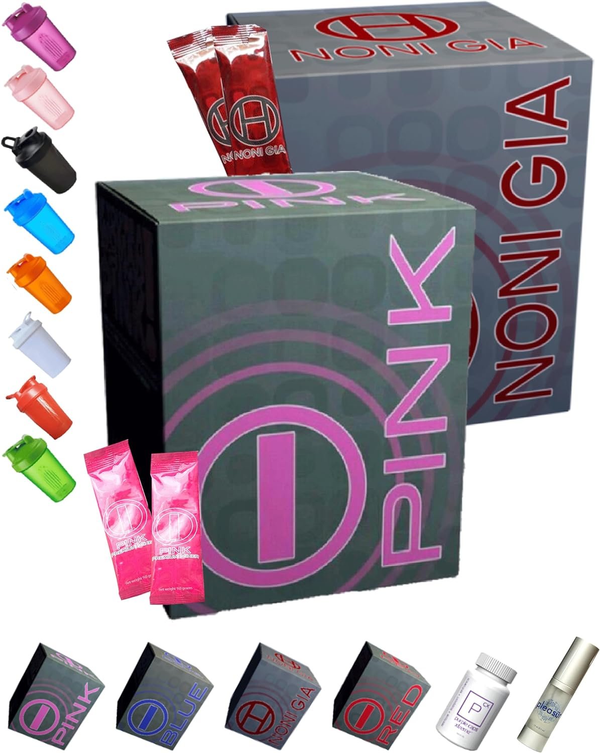 bhip I Pink + NONI GIA Energy Drink