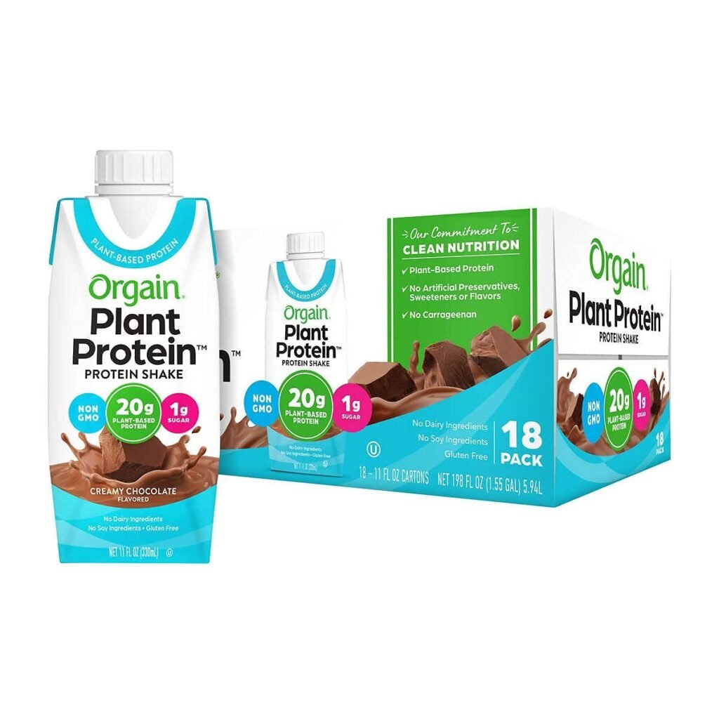 Orgain Plant Protein Shake Chocolate (18 X 11 Fl Oz)Net Wt (198 Fl Oz) Review