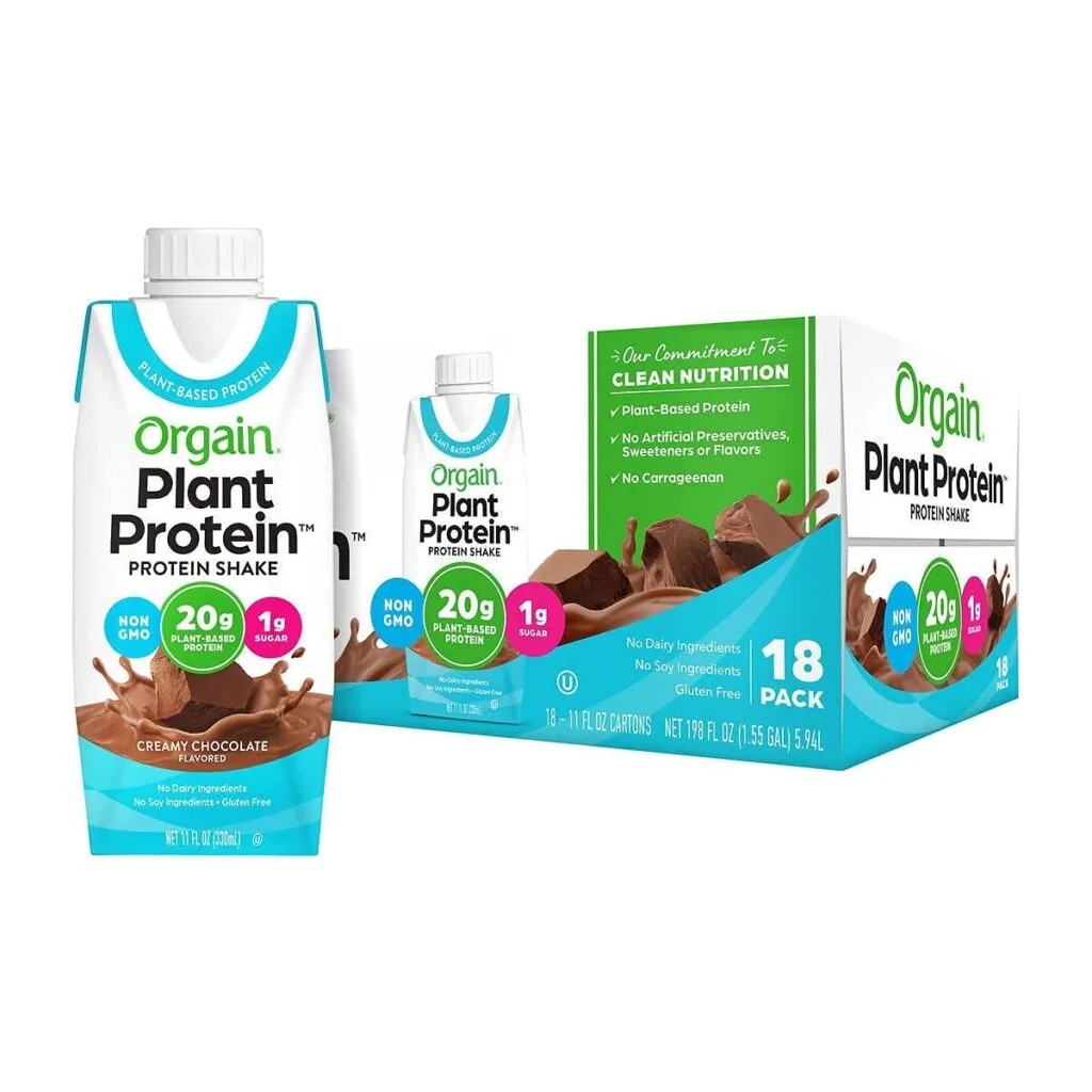 Orgain Plant Protein Shake Chocolate (18 X 11 Fl Oz)Net Wt (198 Fl Oz) Review