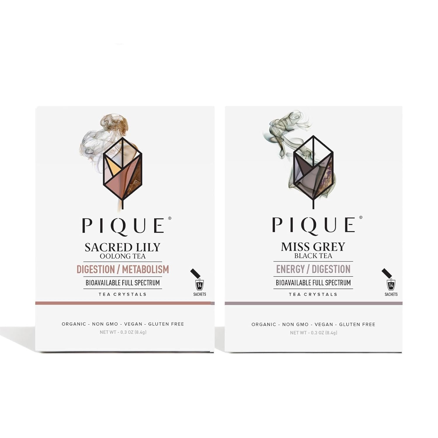 Pique Organic Energy Tea Crystals Sampler - Caffeinated Black Tea for Energy, Supports Metabolism and Healthy Digestion - 28 Single Serve Sticks (Pack of 2)