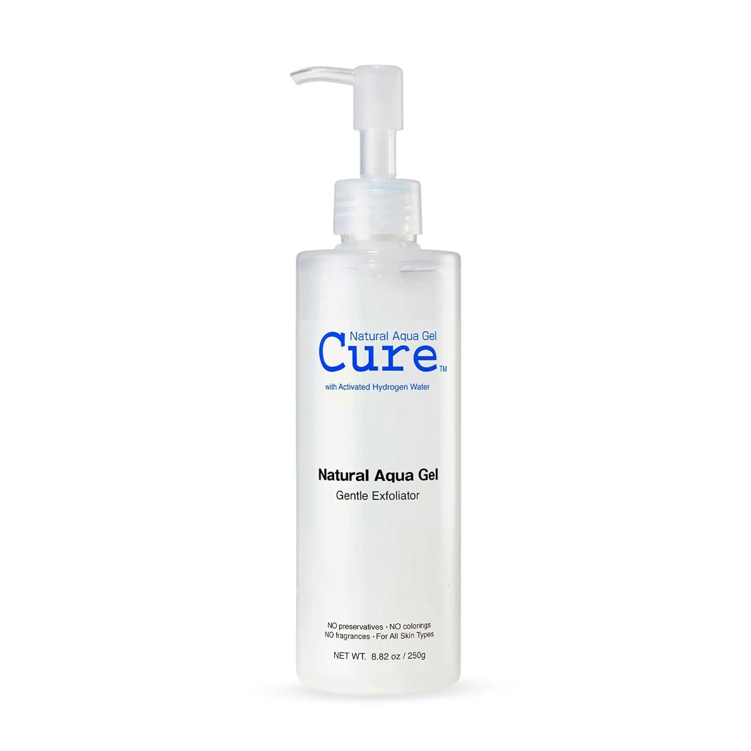 Cure Aqua Gel - Gentle Exfoliator - Water-Based Exfoliating Face and Body Scrub - Dead Skin Remover For Youthful Skin, 1 Pack
