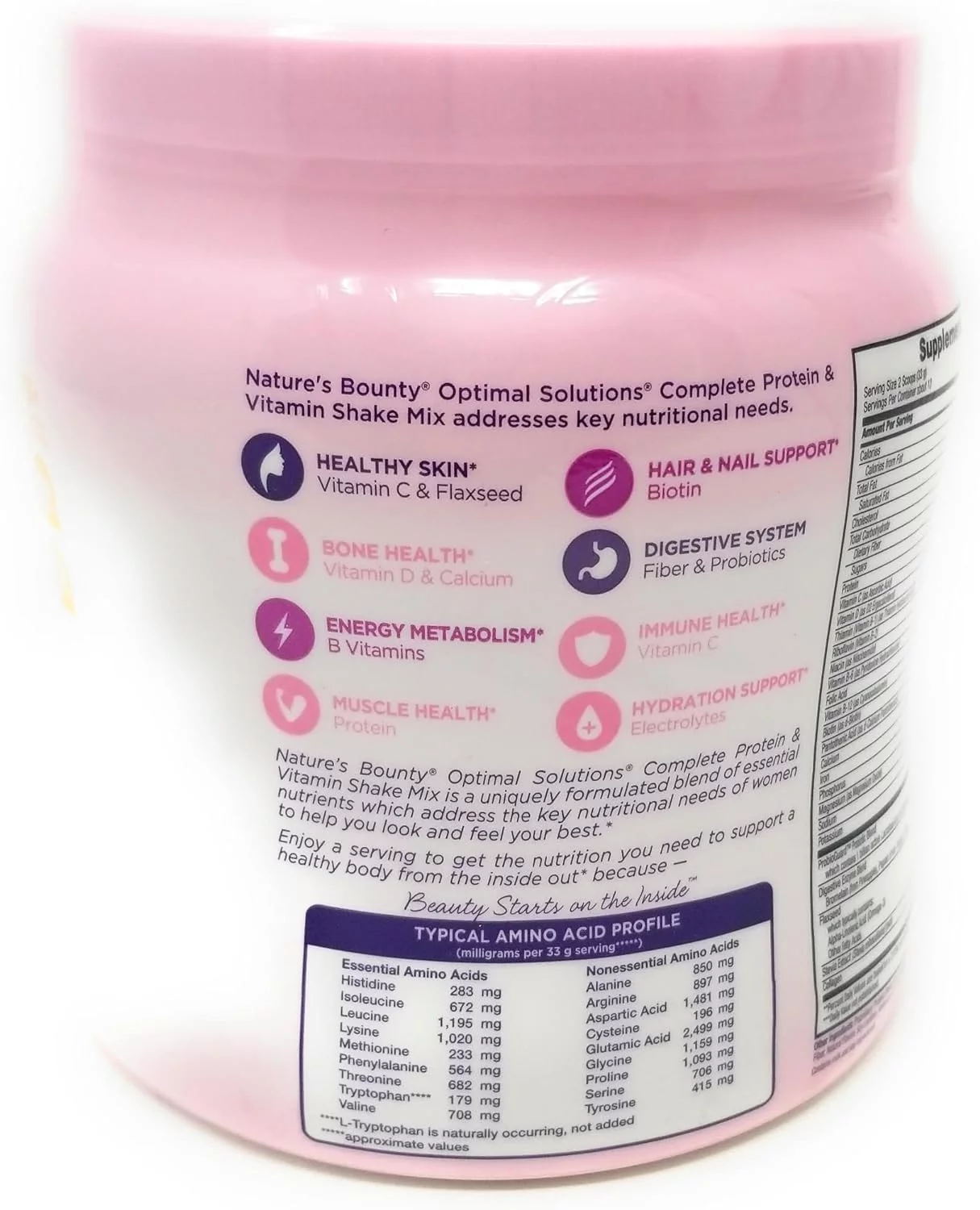 Natures Bounty Protein Vitamin Shake, Mix Vanilla 16 oz (Pack of 2)